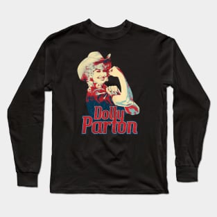 We can Do it! Retro Dolly Parton Long Sleeve T-Shirt